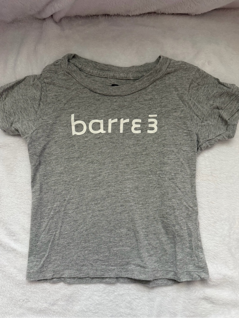 Barre3 Gray Logo Tee